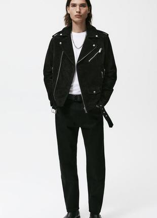 Куртка косуха zara замшевая