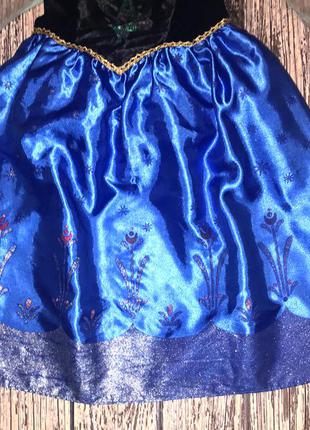 Новогоднее платье анна холодное сердце для девочки 3-4 года, 98-104 см5 фото