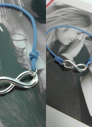 Браслет блакитна нитка символ нескінченності avon2 фото