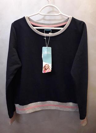 Свитшот кофта толстовка на флисе blue motion, германия коллекция michelle hunziker