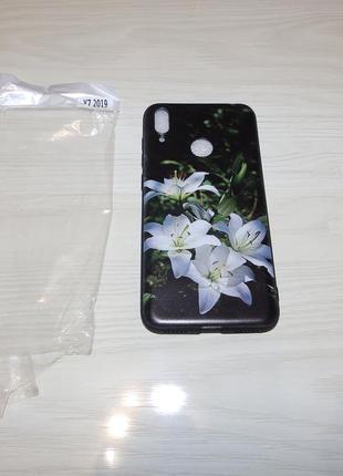 Чохол huawei y7 2019 лілії