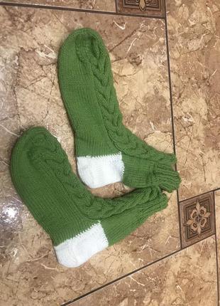 Красиві вязані шкарпетки
