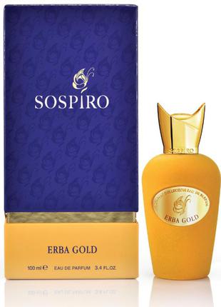 Парфюмированная вода sospiro perfumes erba gold 100 мл унисекс (original quality)