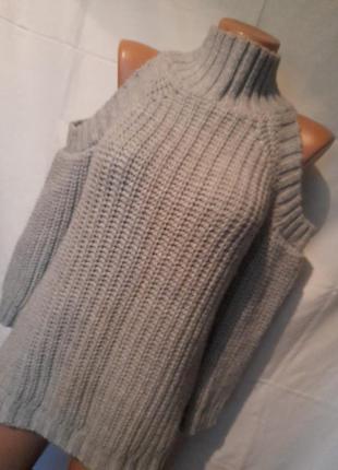 💥шикарный свитер с открытыми плечиками