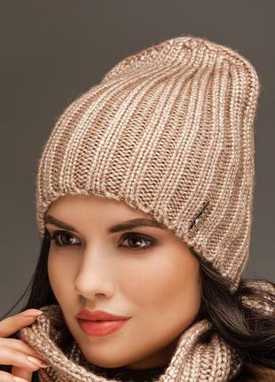 Шапка и баф leks/jolie комплект брест размер 53-57 бирюзовый