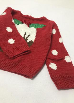 Новогодний вязаный свитер с мелодией на деток4 фото