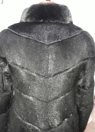 Елегантна шуба, хутряне пальто норка - нутрія3 фото