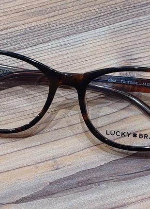 Жеские очки в роговой оправе tortoise от lucky brand!