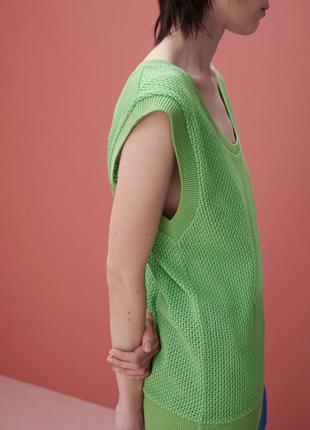 Зелена жилетка zara