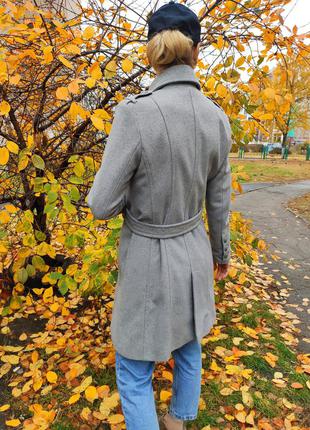Демисезонное пальто серое от new yorker7 фото