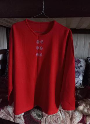 Новая красная кофта/свитерок/джемпер4 фото