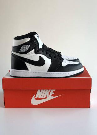 Nike air jordan 1 retro black&white кроссовки!!!3 фото