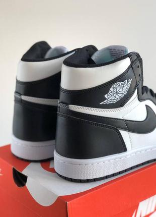 Nike air jordan 1 retro black&white кроссовки!!!9 фото