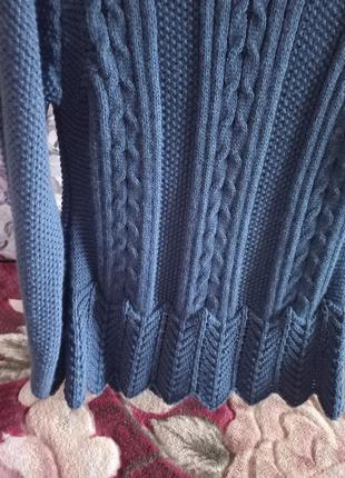Новый синий свитер 100% акрил2 фото