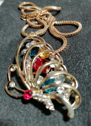 Шикарный кулон бабочка