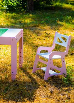 Растущий комплект цветной: световой стол-песочница и стул noofik10 фото