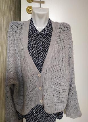 Кофта сірий кардиган , topshop ,s-m