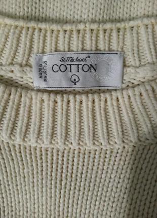 Гарний подовжений светр, кофта 100% бавовна st.michael cotton3 фото