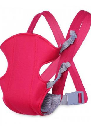 Рюкзак-кенгуру для переноски ребенка красный3 фото