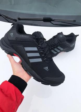 Чоловічі термо кросівки великих розмірів adidas terrex чорні