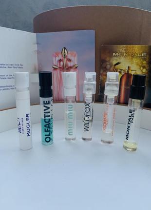 Montale, mugler, miu, hermès парфуми парфумована вода пробники обмін