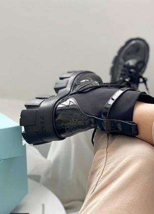 Люксовые женские ботинки с мехом