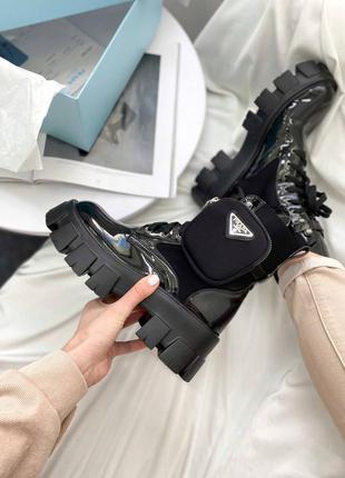 Люксовые женские ботинки с мехом