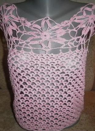 Ажурна красива в'язана блузка