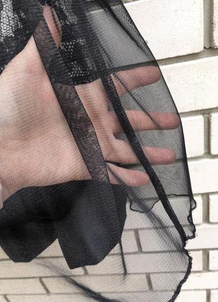Стильная,атласная юбка а-силуэт с фатином,фурнитура riri,8 фото