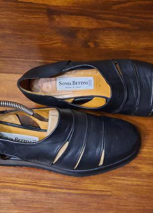 Туфли сандали sonia bettini italia натуральная кожа размер 416 фото