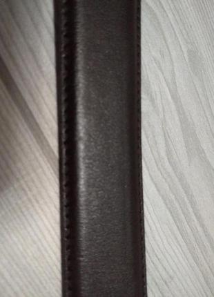 Тёмно-коричневый кожаный ремень немецкого бренда  размер 904 фото