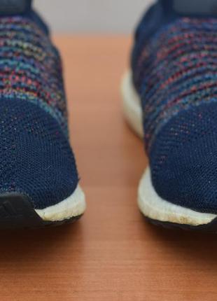 Синие мужские кроссовки adidas ultra boost laceless, 42 размер. оригинал5 фото