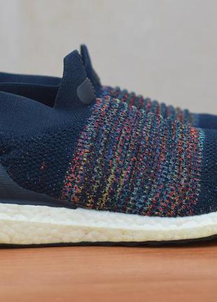 Синие мужские кроссовки adidas ultra boost laceless, 42 размер. оригинал