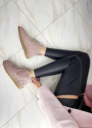 Зимові чоботи уггі ugg neumel pink8 фото