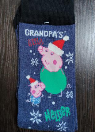 Шкарпетки(гольфи) новорічні (свинка пеппа)1 фото
