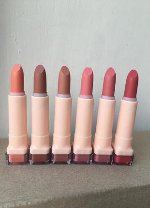 Помада lcf nude lips нюдовая нюд коричневая бежевая красная розовая коралловая