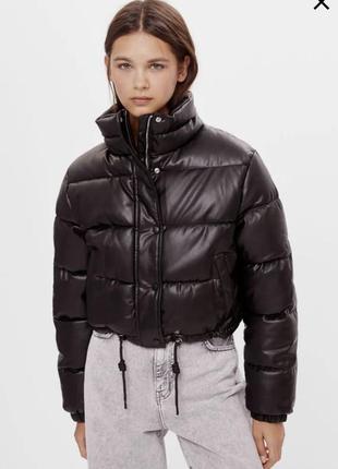 Куртка кожаная bershka