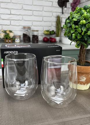 Набор стаканов  ardesto с двойными стенками на 320 мл1 фото