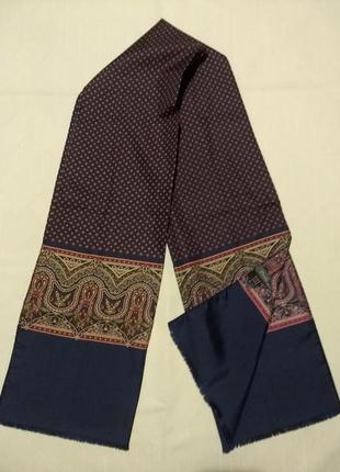 Шарф christian fischbacher класичний шовковий чоловічий оригінал + 300 шарфів на сторінці