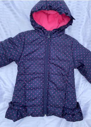 Нова!зимова куртка тополина на дівчинку 116 розмір-800грн