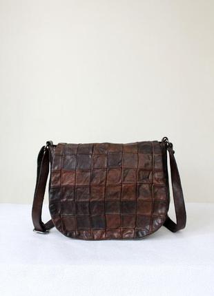 Дизайнерская кожаная сумка campomaggi из италии