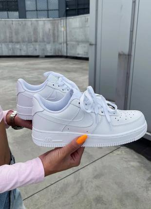 Женские кроссовки nike air force 1 low white 🔺найк аир форс белые 🔺 классика5 фото