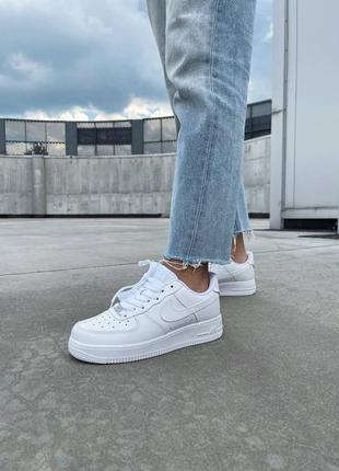 Женские кроссовки nike air force 1 low white 🔺найк аир форс белые 🔺 классика9 фото