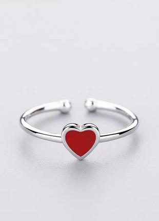 Кольцо "lovely" серебро 925 сердце