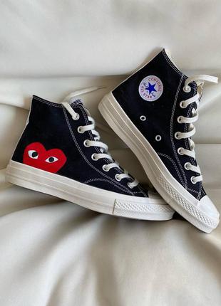 Женские кеда converse x comme des garcons 🔺 конверсы