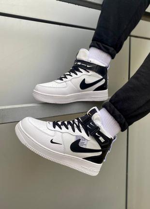Жіночі кросівки nike air force white (хутро) 🆕 найк аір форс