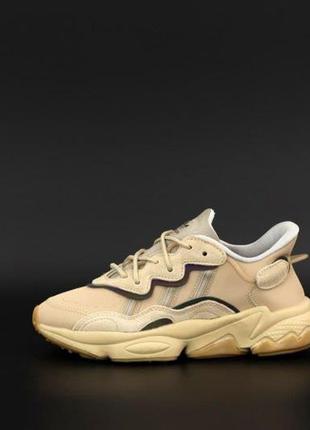 Чоловічі кросівки adidas ozweego. рефлектив. beige бежевий5 фото