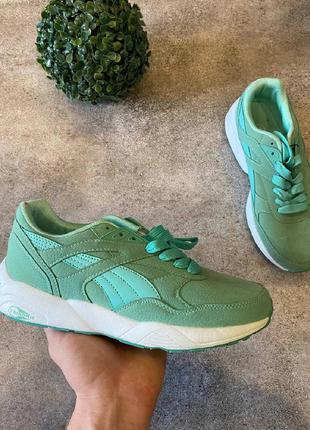 Кросівки - бірюзові в стилі puma trinomic