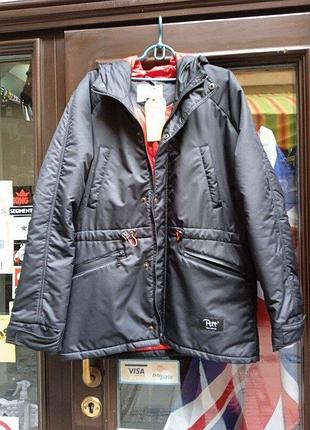 Куртка парку зима pitt чорна pitt