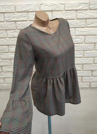 Шикарная блуза  с расклешкнными рукавами   италия2 фото